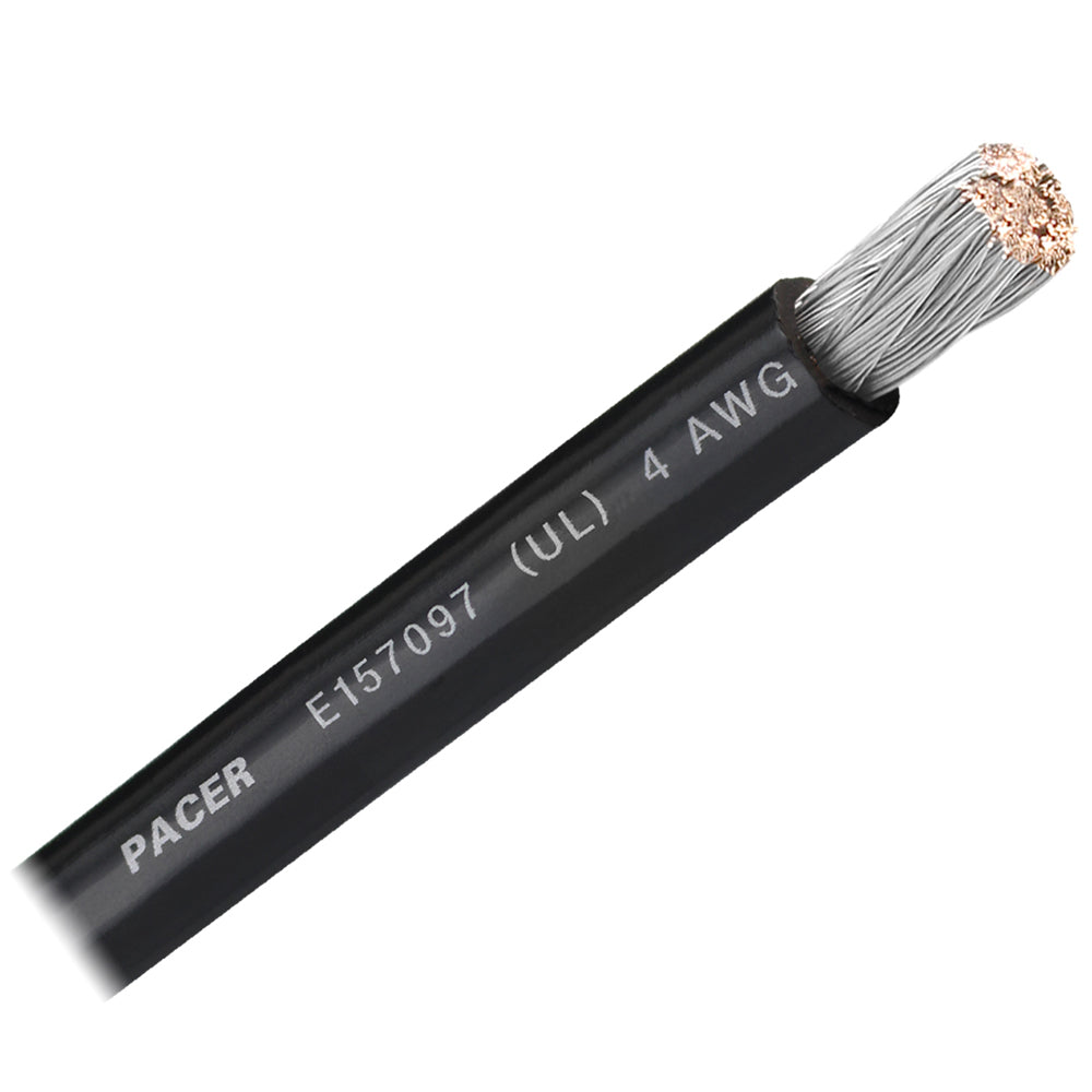Black 4 AWG Battery Cable - Sold By The Foot