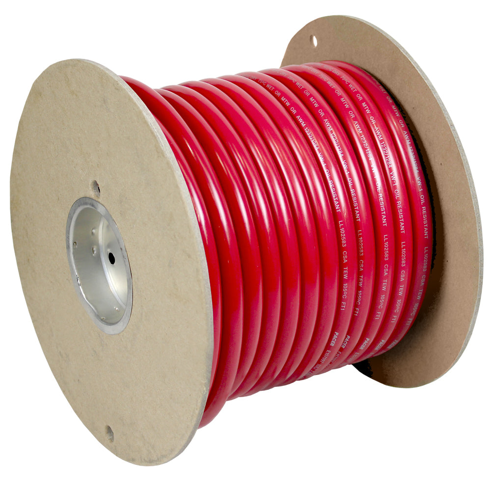 Red 1 AWG Battery Cable - 100'