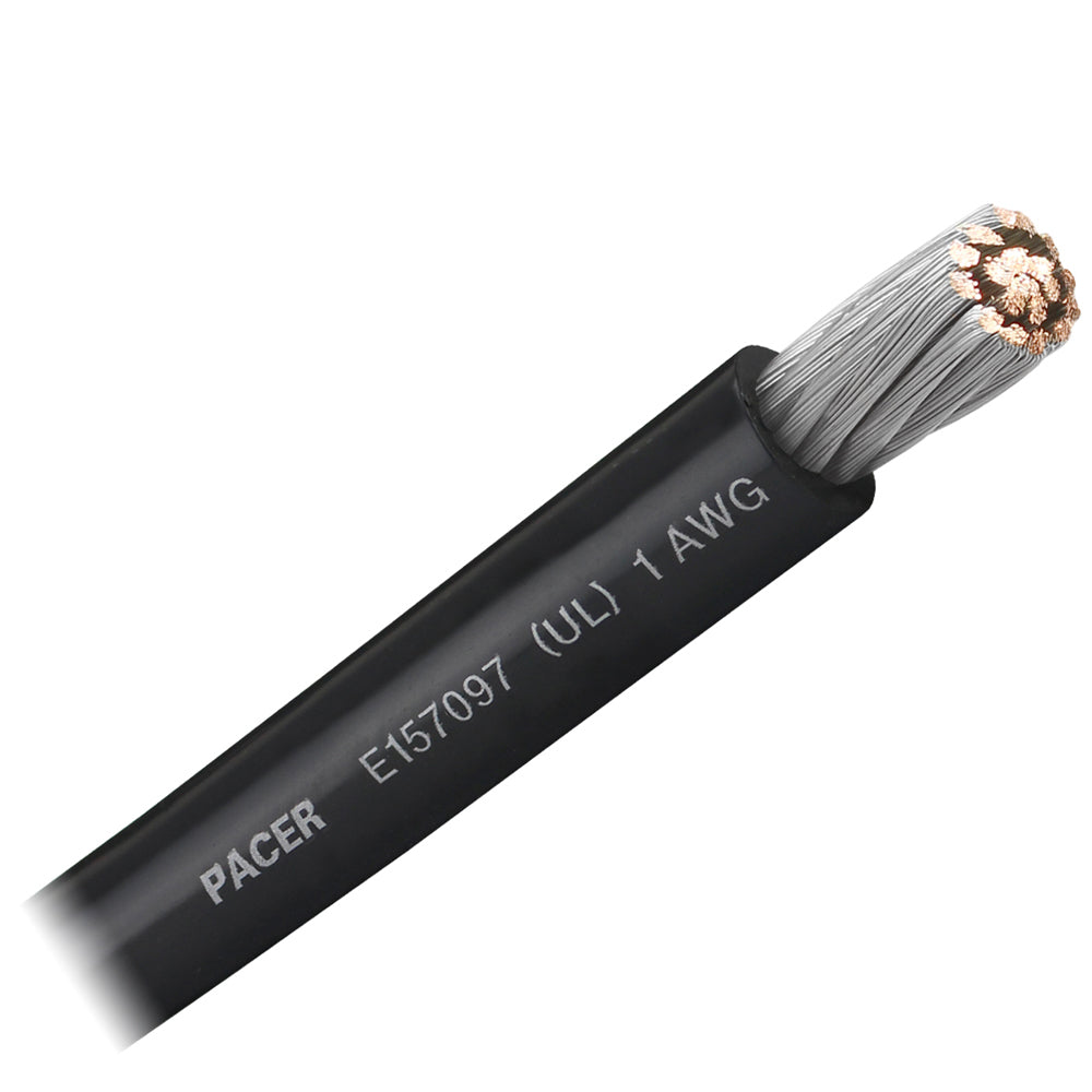 Black 1 AWG Battery Cable - Sold By The Foot
