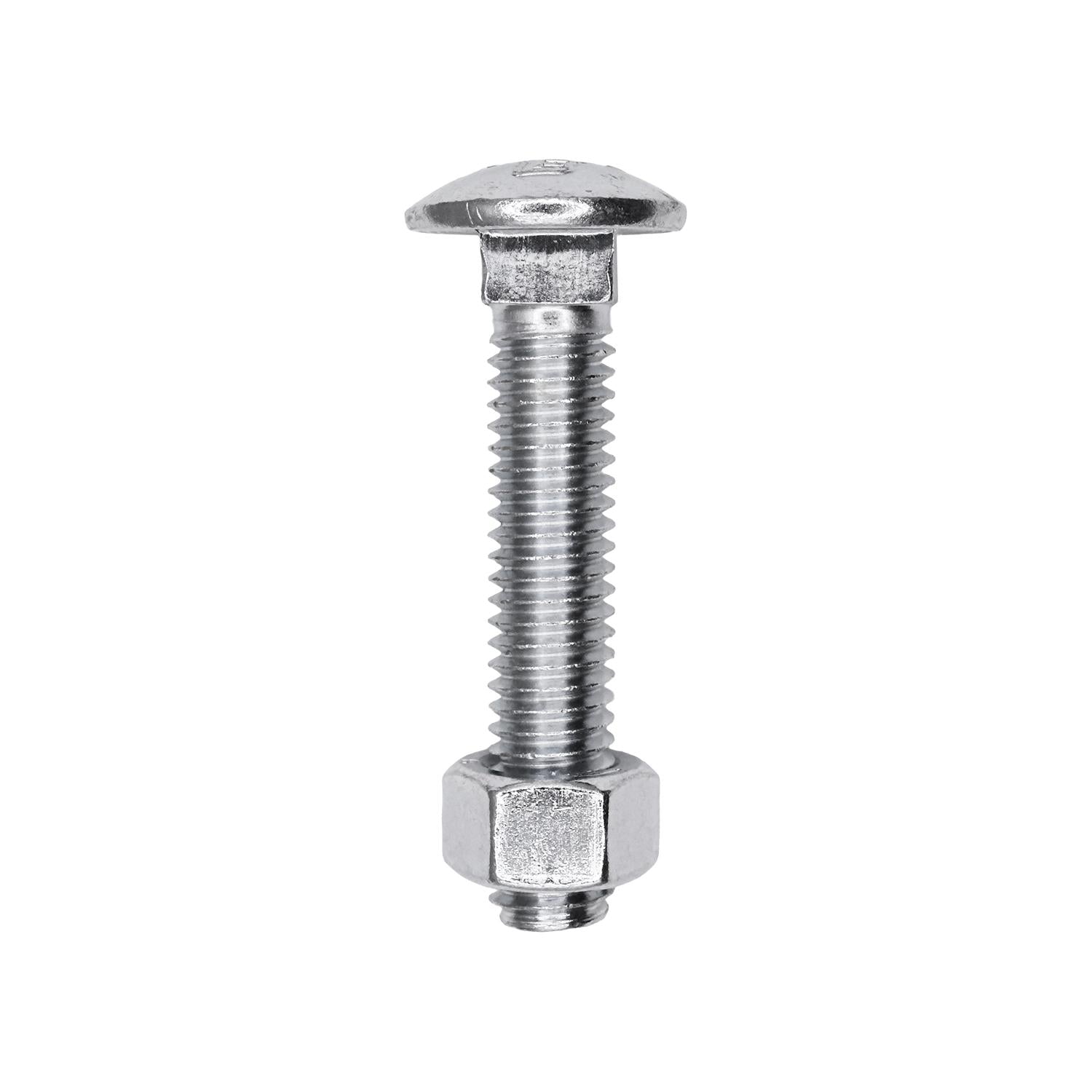 3/8" x 2" Carriage Bolt Zinc