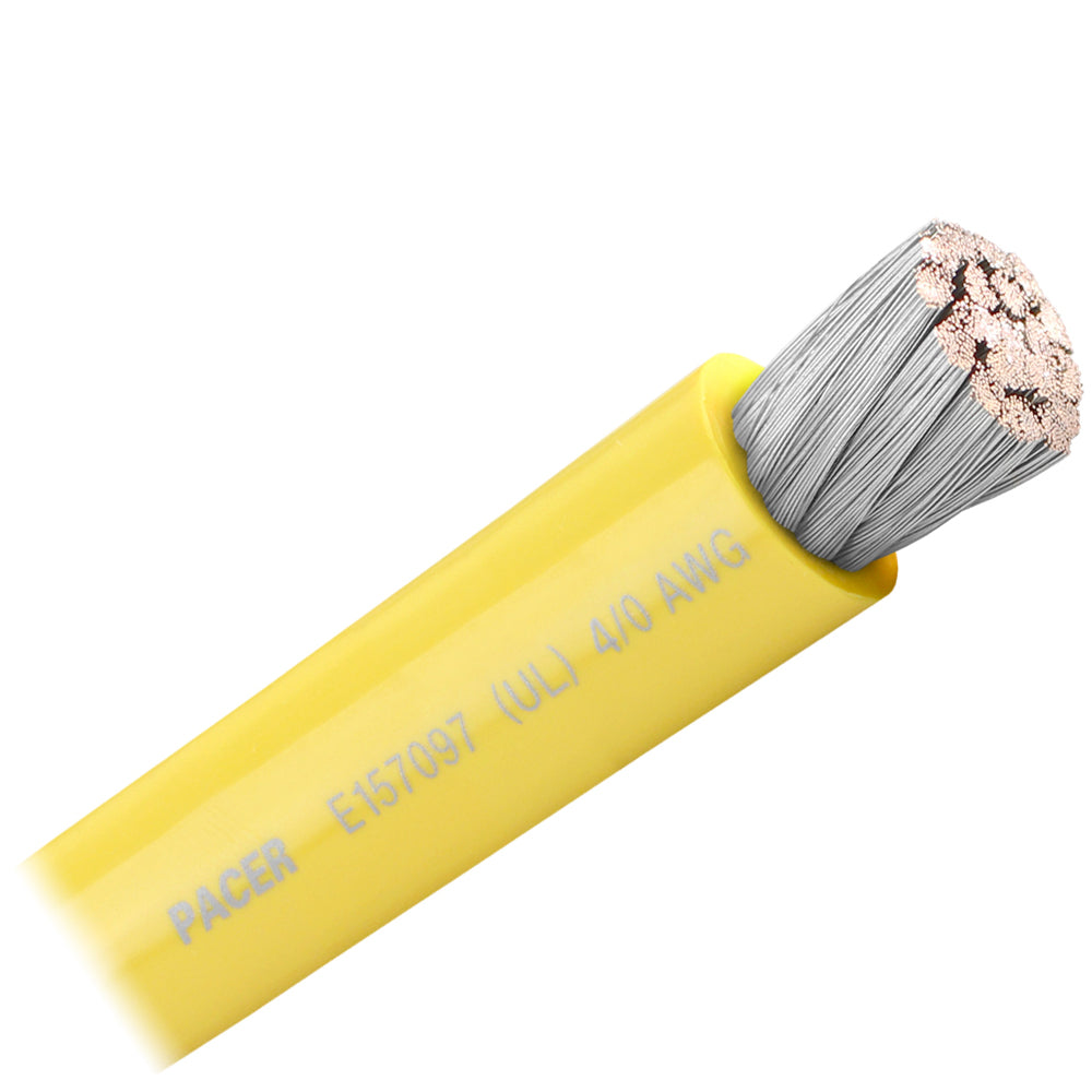 Yellow 4/0 AWG Battery Cable - Sold By The Foot