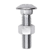 1/2" x 4" Carriage Bolt Zinc