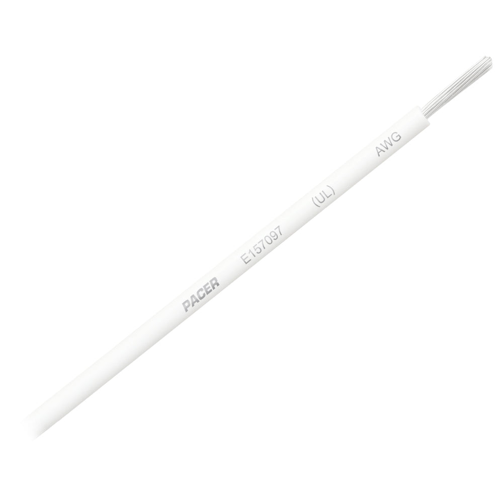 White 8 AWG Primary Wire - 25'