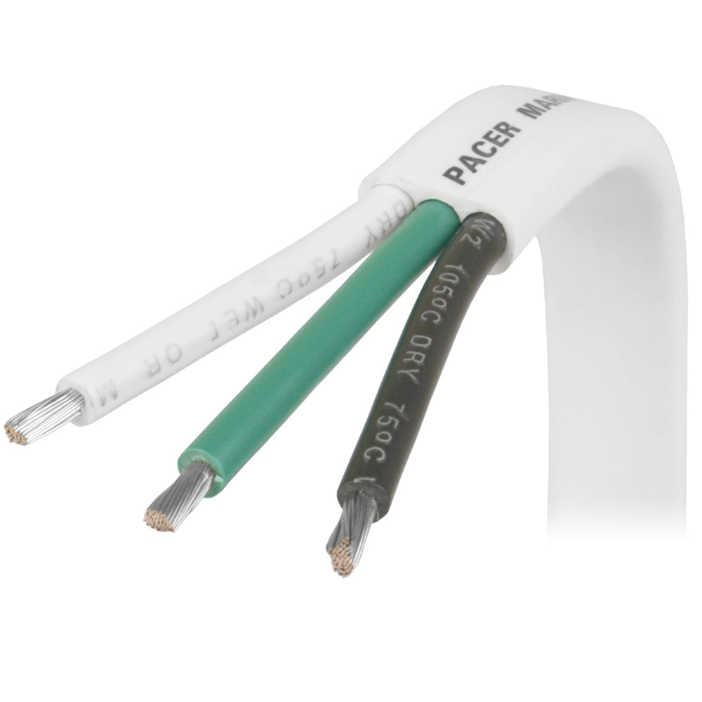 12/3 AWG Triplex Cable - Black/Green/White - 1,000'
