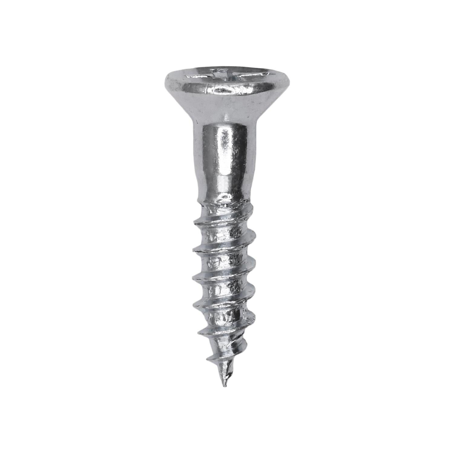 8 x 3/4" Phillips Flat Head Wood Screw Zinc
