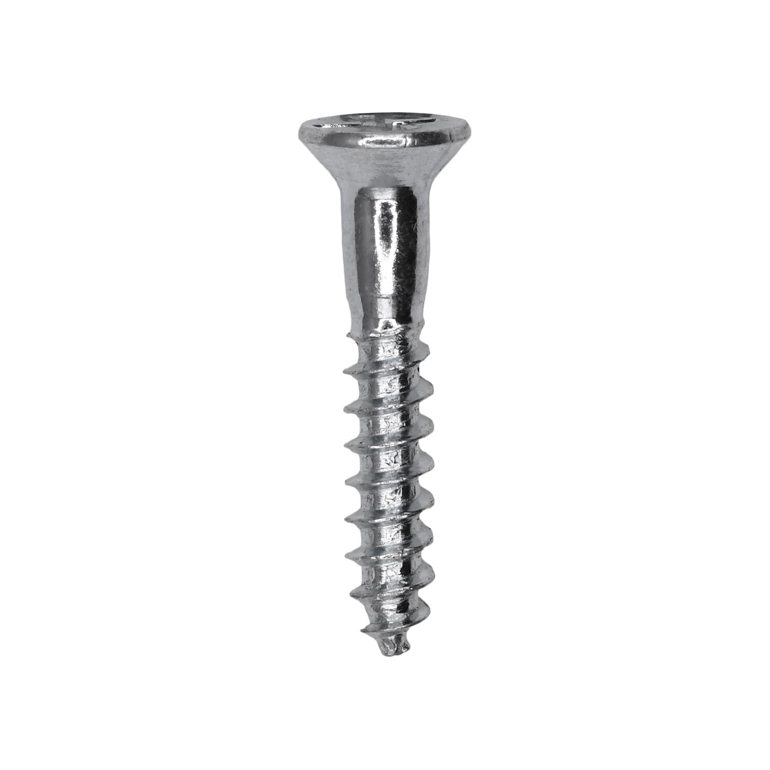 8 x 1" Phillips Flat Head Wood Screw Zinc