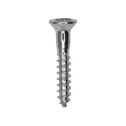 8 x 1" Phillips Flat Head Wood Screw Zinc