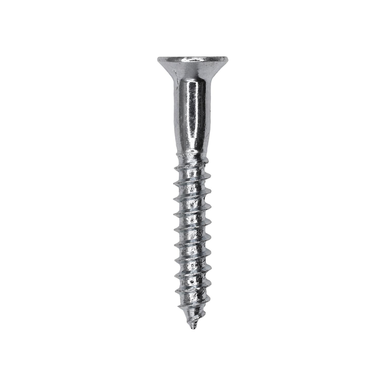 8 x 1-1/4" Phillips Flat Head Wood Screw Zinc