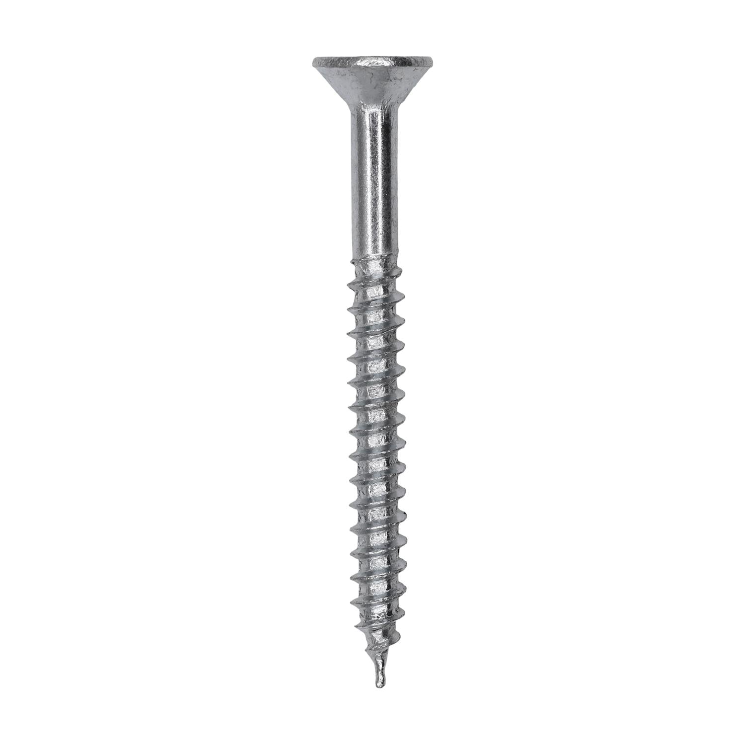 8 x 1-3/4" Phillips Flat Head Wood Screw Zinc
