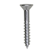 10 x 1-1/4" Phillips Flat Head Wood Screw Zinc