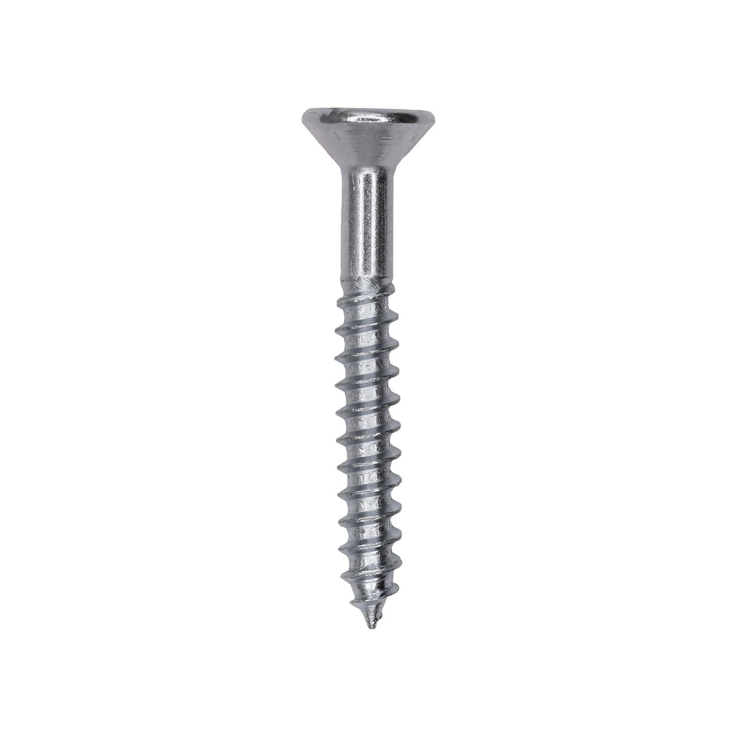 10 x 1-1/2" Phillips Flat Head Wood Screw Zinc
