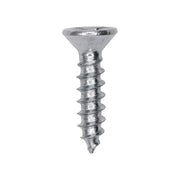 #12 x 1" Phillips Flat Head Wood Screw Zinc