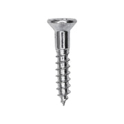 12 x 1-1/4" Phillips Flat Head Wood Screw Zinc