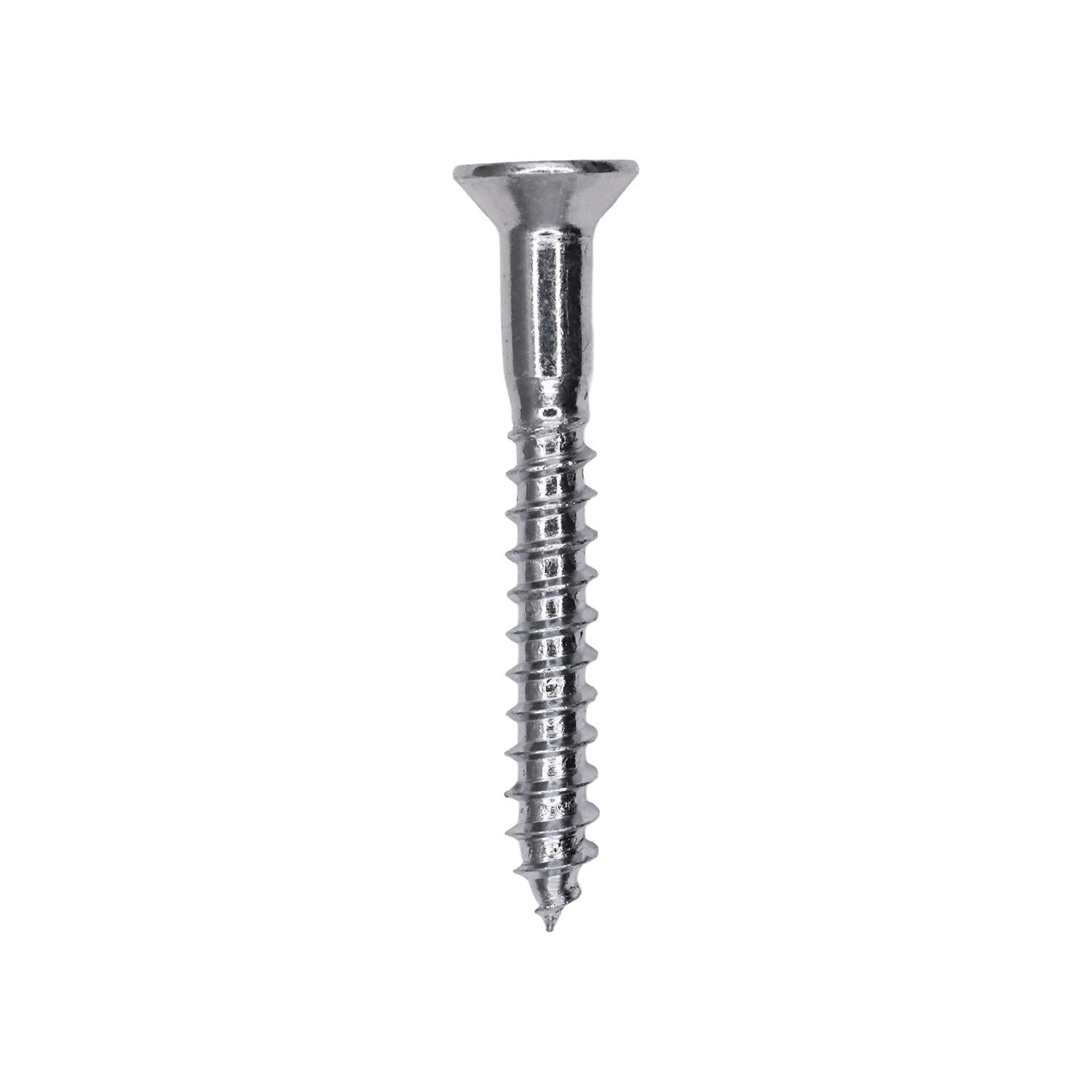 14 x 2" Phillips Flat Head Wood Screw Zinc