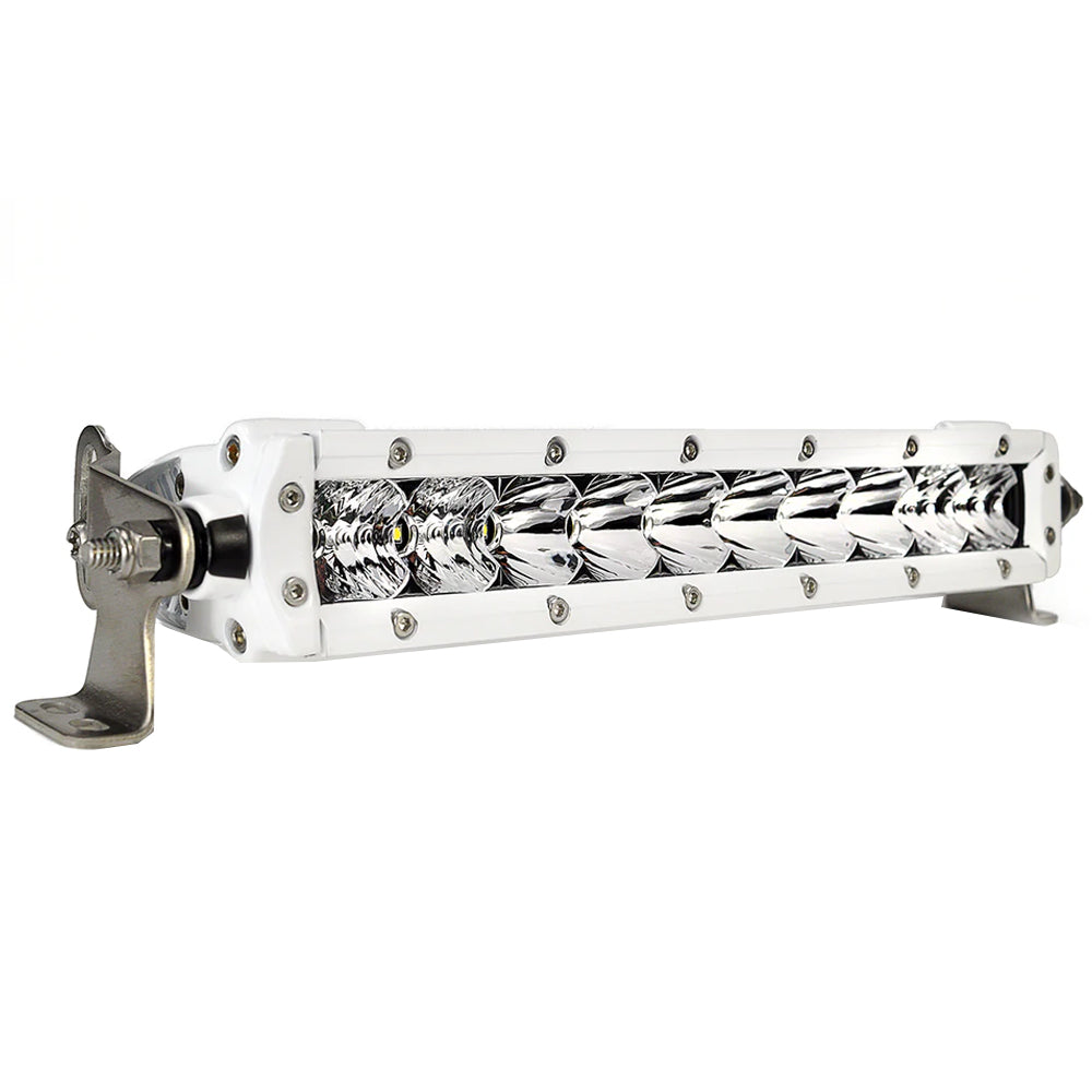 Pro Series 3.0 Single Row 10" LED Light Bar - Combo Optics - White Housing