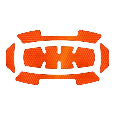 5PC Reflective Sticker Set - Orange
