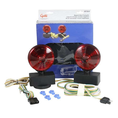 Towing Kit,Economy,Magnetic Base,12 Volt