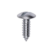 #14 x 3/4" Slotted Truss Head License Plate Screw Zinc