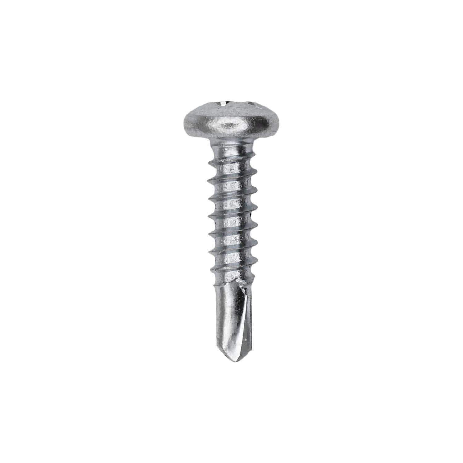 #8-18 x 3/4" Phillips Pan Head Number 2 Teks Screw Zinc