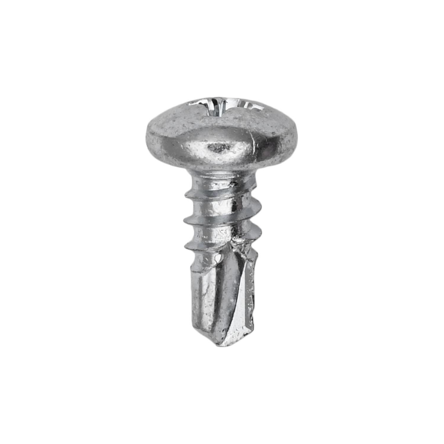 #10-16 x 1/2" Phillips Pan Head Number 2 Teks Screw Zinc