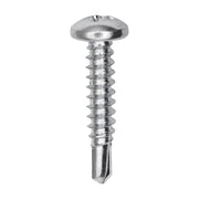 #10-16 x 1" Phillips Pan Head Number 2 Teks Screw Zinc