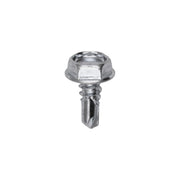 #10 x 1/2" Hex Washer Head Teks Tapping Screw Zinc