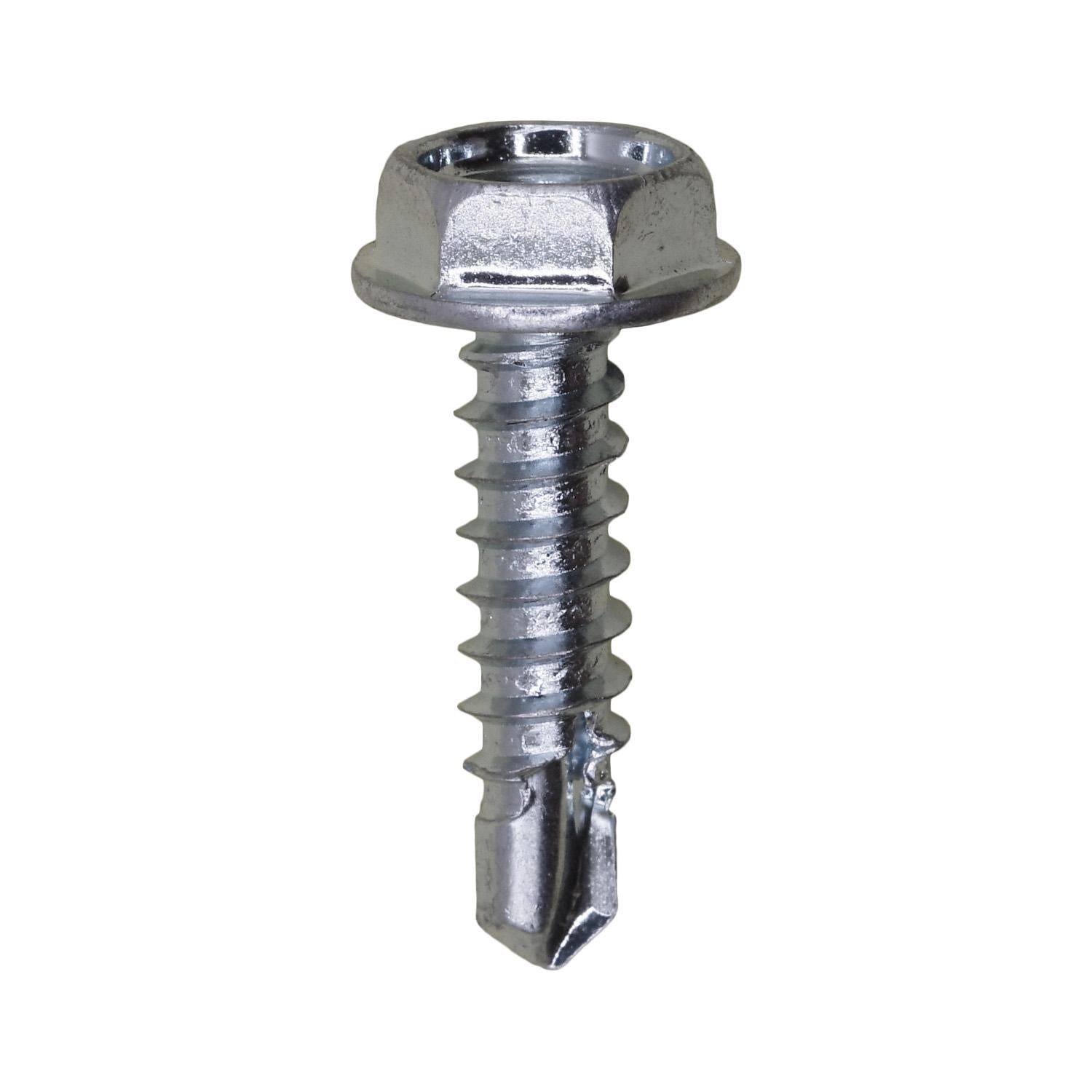 #10 x 3/4" Hex Washer Head Teks Tapping Screw Zinc