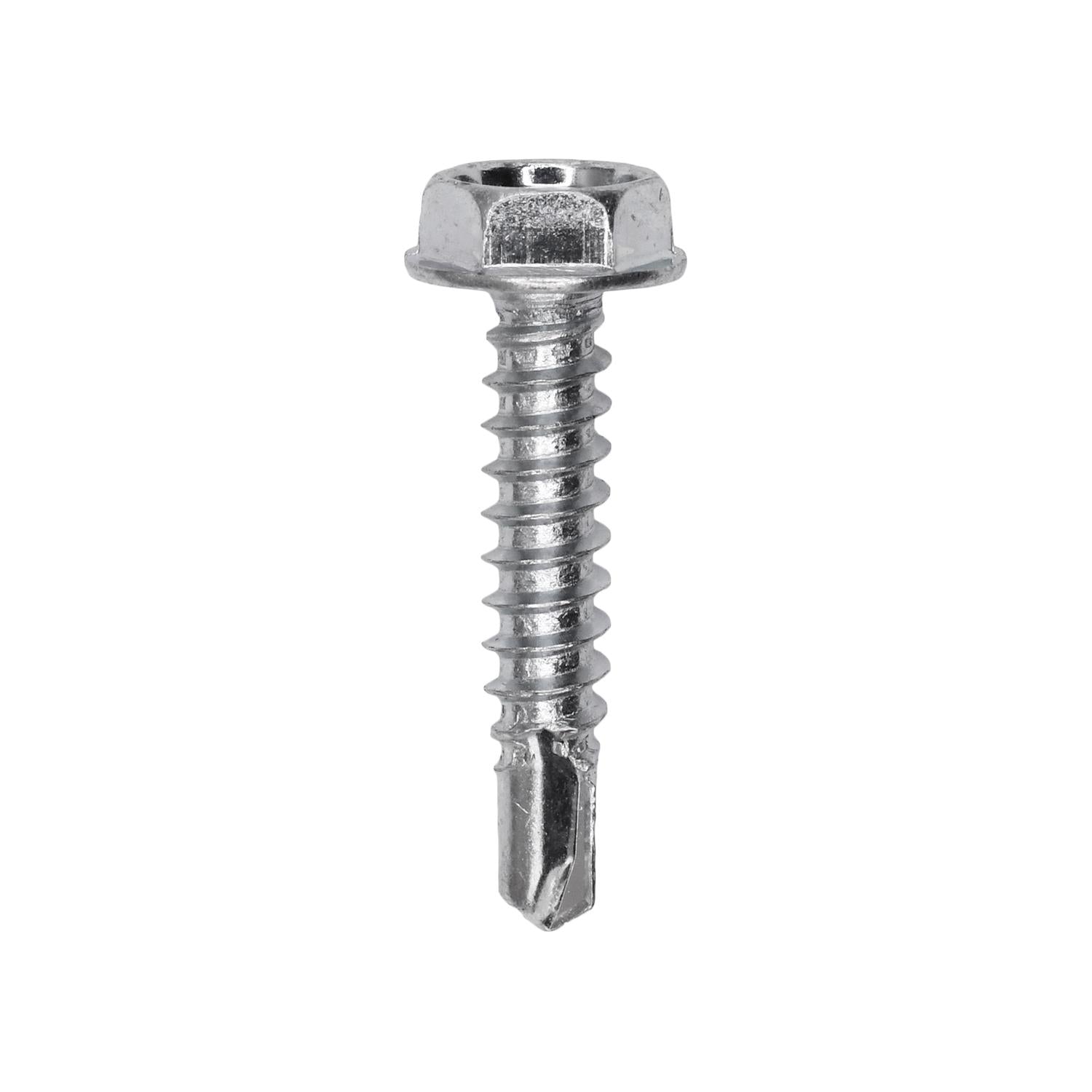 #10-16 x 1" Teks Washer Head Number 2 Teks Screw Zinc