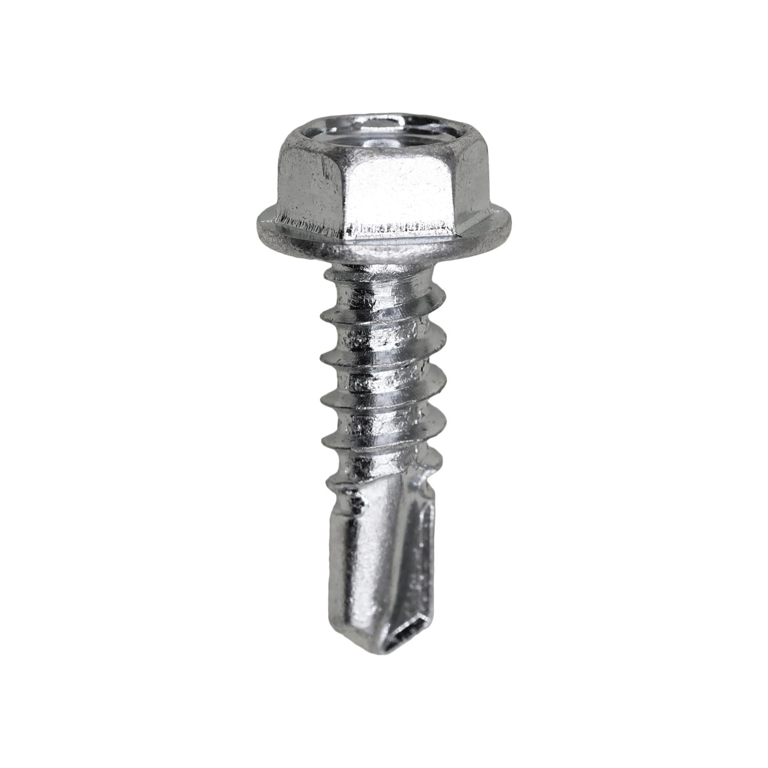 #12-14 x 3/4" Teks Washer Head Number 3 Teks Screw Zinc