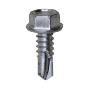 1/4"-14 x 3/4" Teks Washer Head Number 3 Teks Screw Zinc