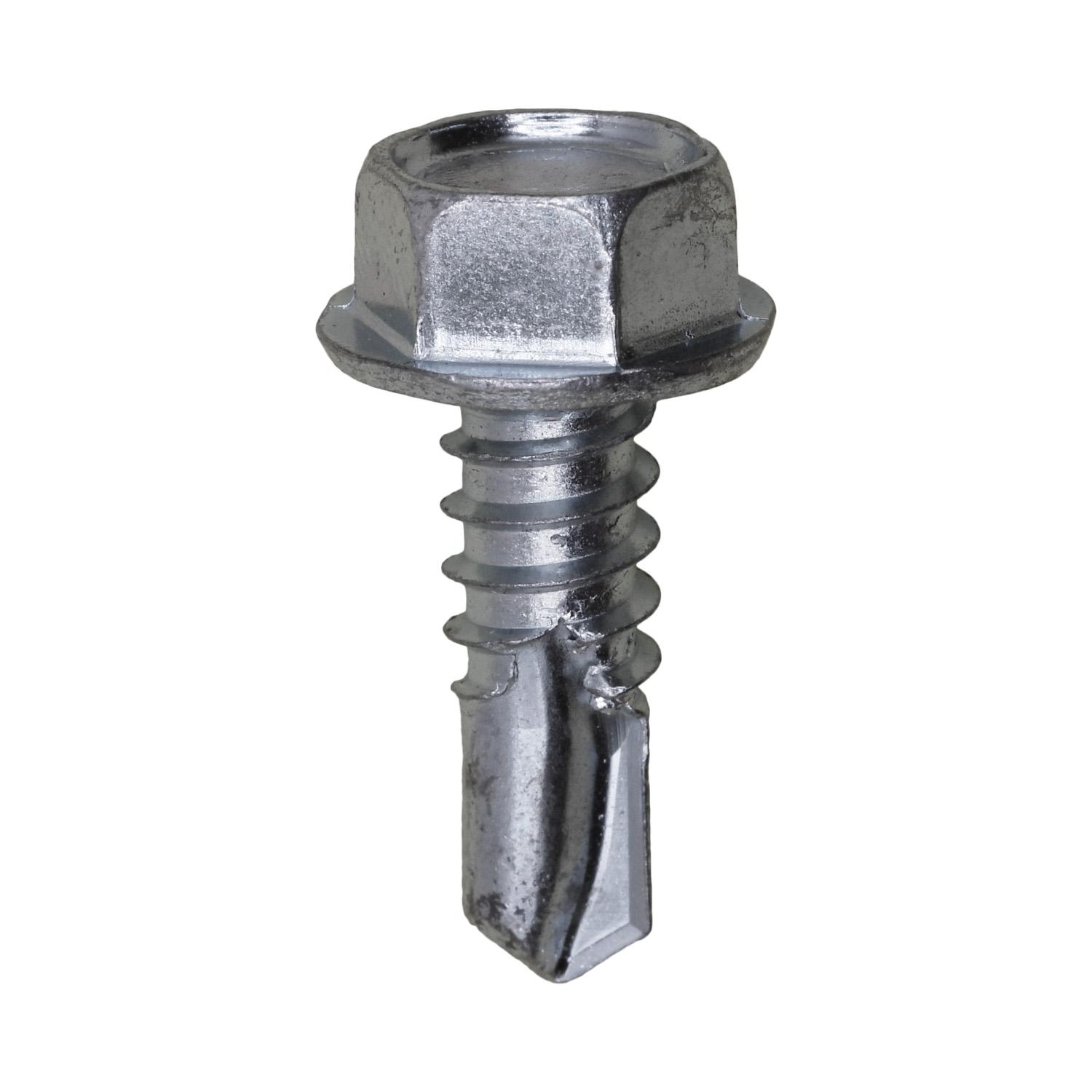 1/4"-14 x 3/4" Teks Washer Head Number 3 Teks Screw Zinc