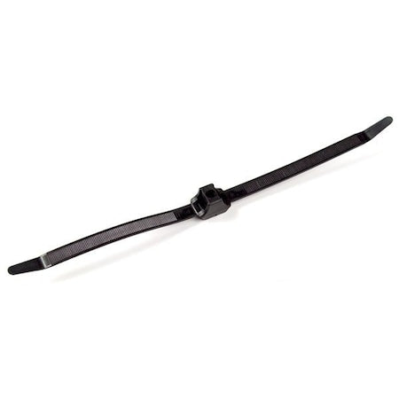 Dual Clamp Tie, Blk, 19-1/8", 150lb., PK10