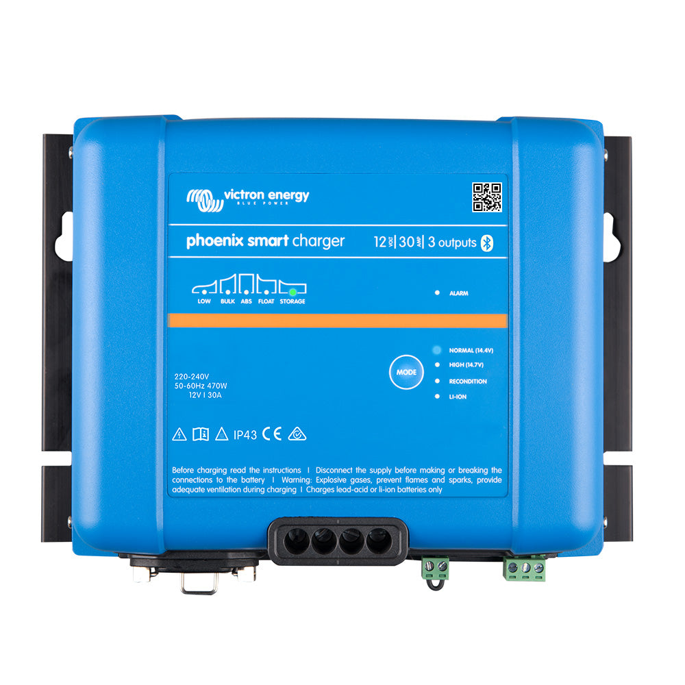Phoenix Smart IP43 Charger 12/30 (3) 120-240VAC Requires 5-15P Mains Cord