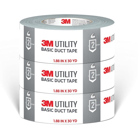 DuctTape,Silver,30ydL,1-7/8inW,PK3