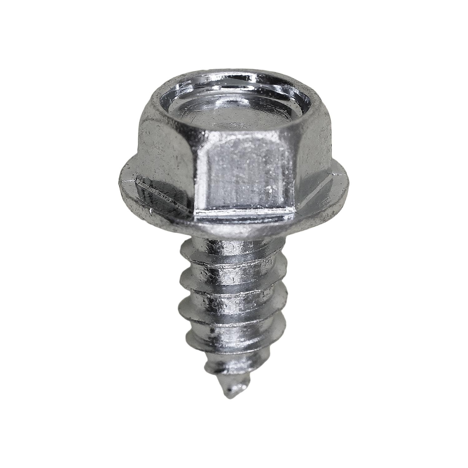 14 x 1/2" Indented Hex Washer Head Tapping Screw 3/8" Af Zinc