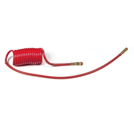 Coiled Air 15 ft. Red Single,12" Lead/4