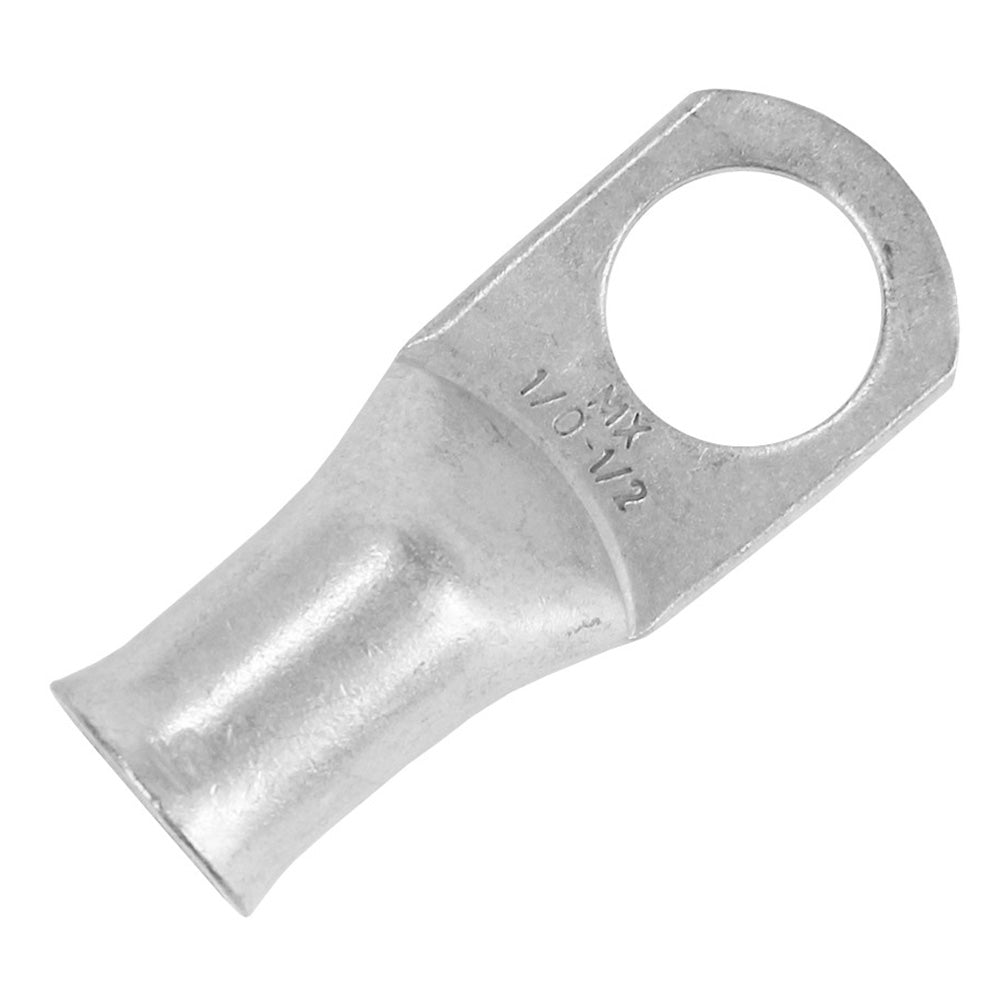 Tinned Lug 1/0 AWG - 1/2" Stud Size - 10 Pack