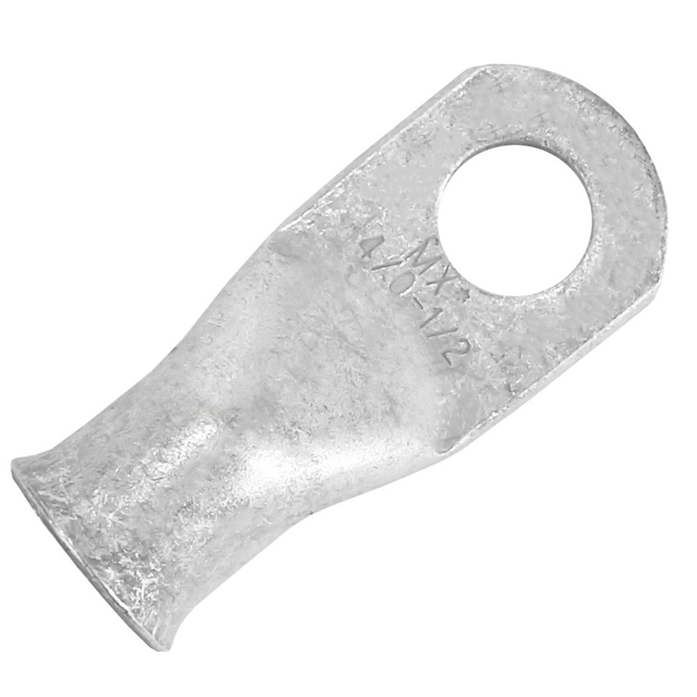 Tinned Lug 4/0 AWG - 1/2" Stud Size - 10 Pack