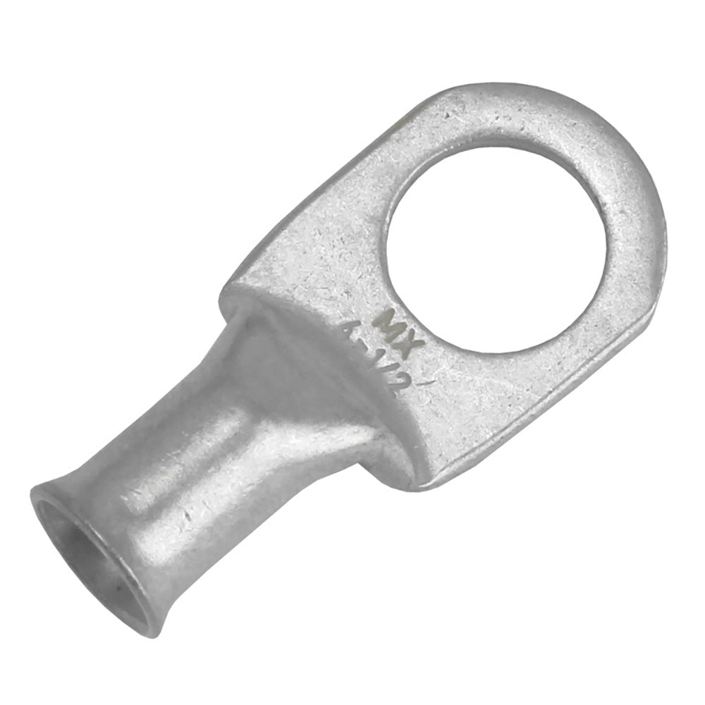 Tinned Lug 4 AWG - 1/2" Stud Size - 10 Pack