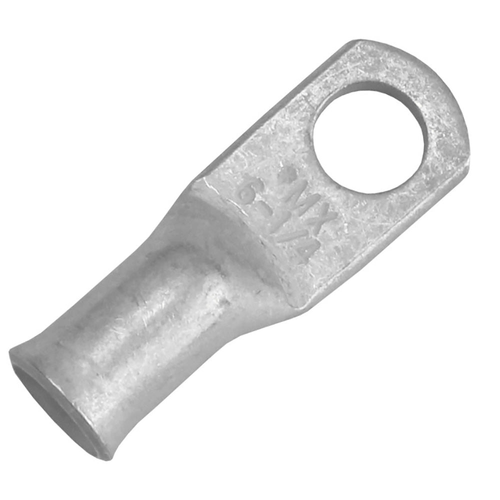 Tinned Lug 6 AWG - 1/4" Stud Size - 2 Pack