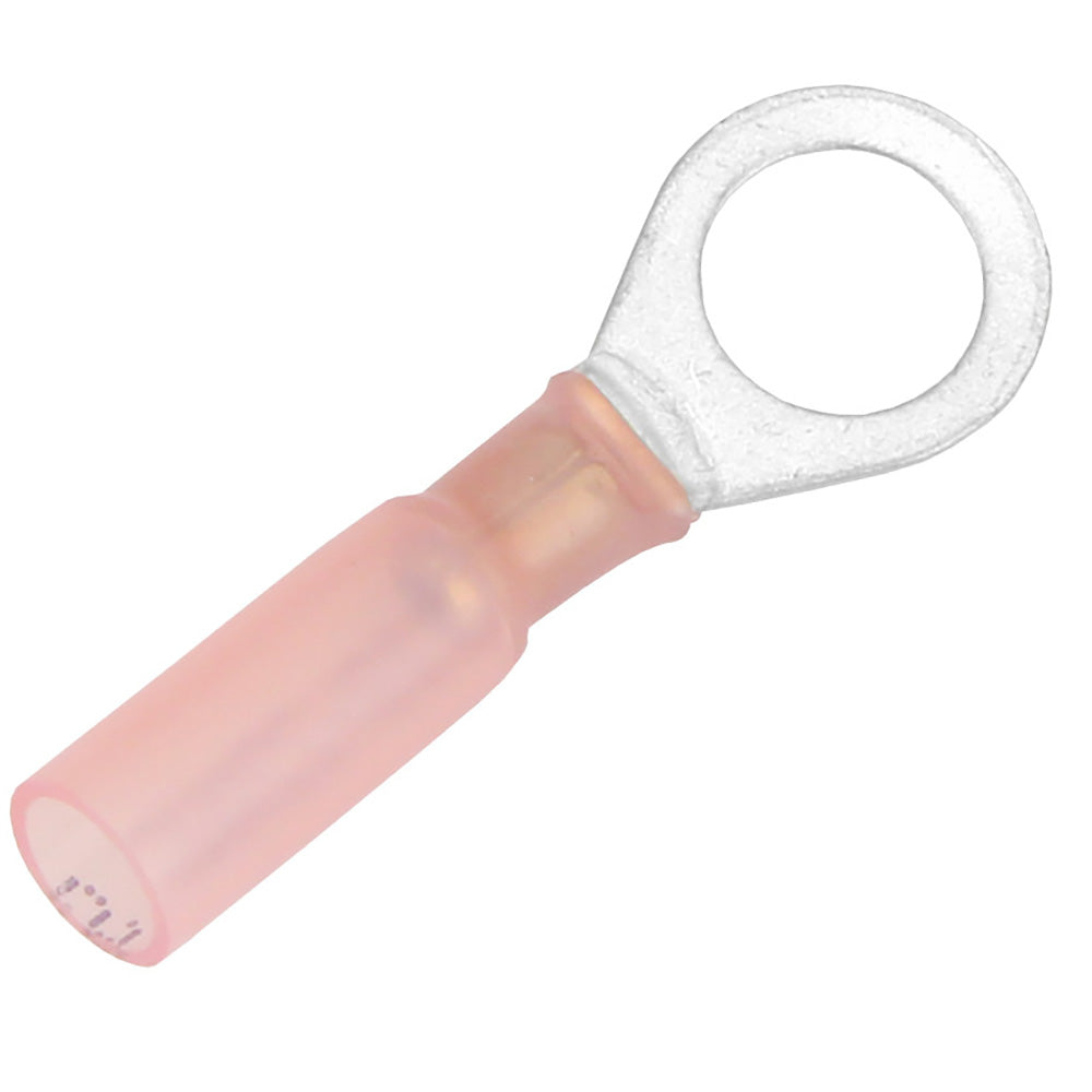 22-18 AWG Heat Shrink Ring Terminal - 5/16" Stud Size - 3 Pack
