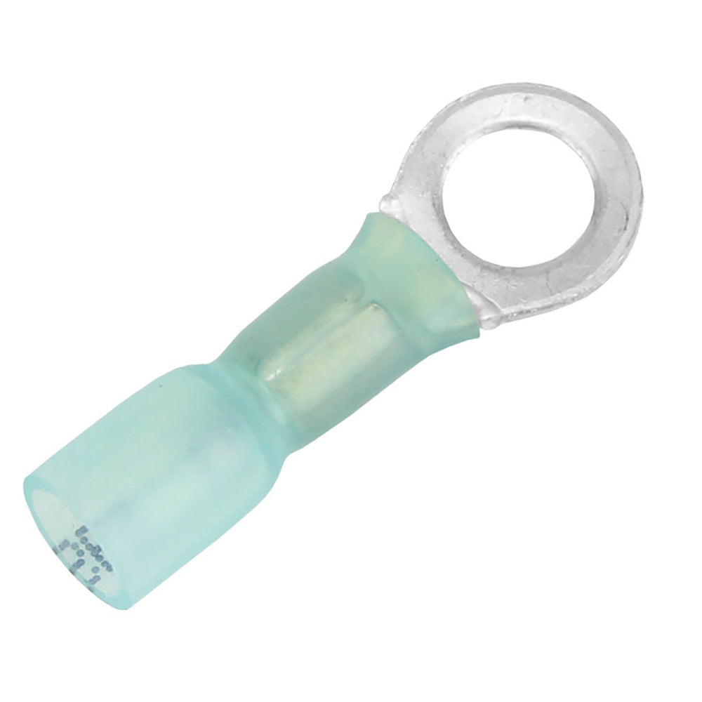 16-14 AWG Heat Shrink Ring Terminal - 1/4" Stud Size - 25 Pack