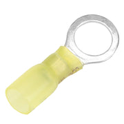 12-10 AWG Heat Shrink Ring Terminal - 3/8" Stud Size - 100 Pack