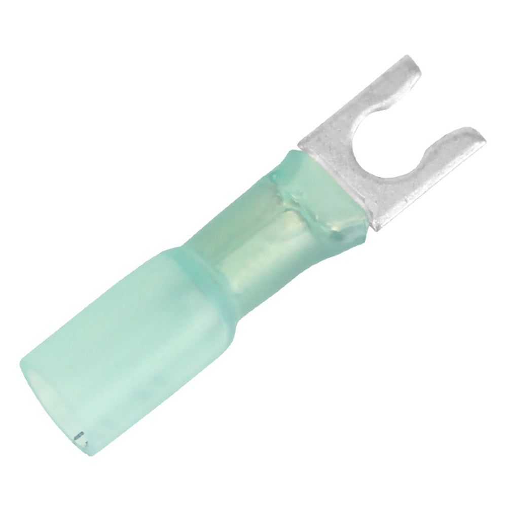 16-14 AWG Heat Shrink Spade Terminal - #10 Stud Size - 100 Pack