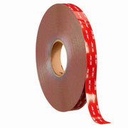 Double-Sided Foam Tape, 1/2 in W, 36 yd L, 25 mil, Acrylic Foam, Double-Sided, 18 PK