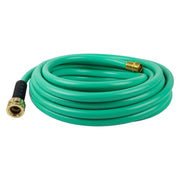5/8 in ID x 50 ft L Heavy Duty Garden Hose, PVC Tube, Green, Aluminum x Aluminum Fitting