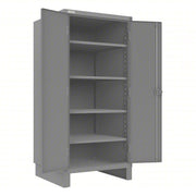 Storage Cabinet, 78 in H, 36 1/4 in W, 36 1/4 in D, Swing, Padlockeable, 4 Shelves