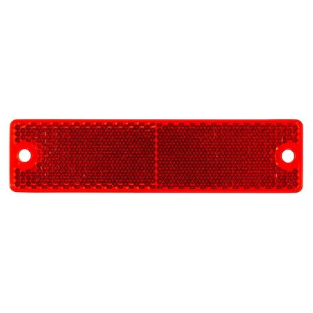 Reflector, Mini, Stick-On, Red, Rectangle