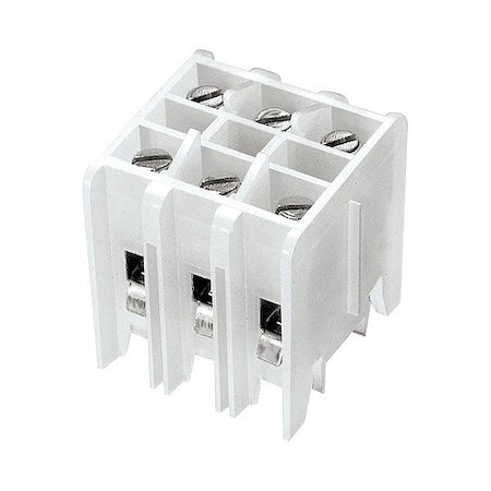 TerminalBlock,40A,White,600V,C-Rail