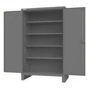 Storage Cabinet, 78 in H, 48 1/4 in W, 30 1/4 in D, Swing, Padlockeable, 4 Shelves